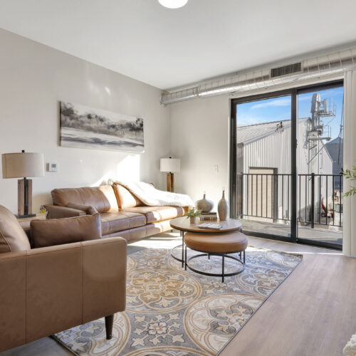 furnished living room