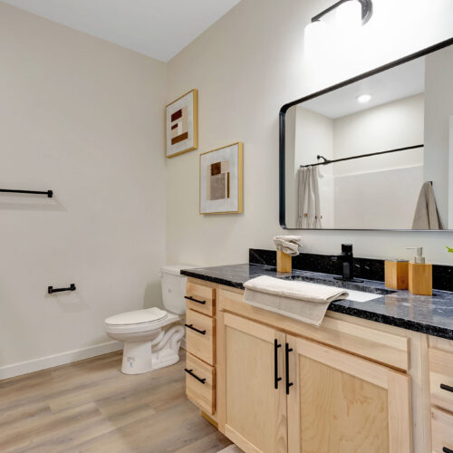 staged bathroom