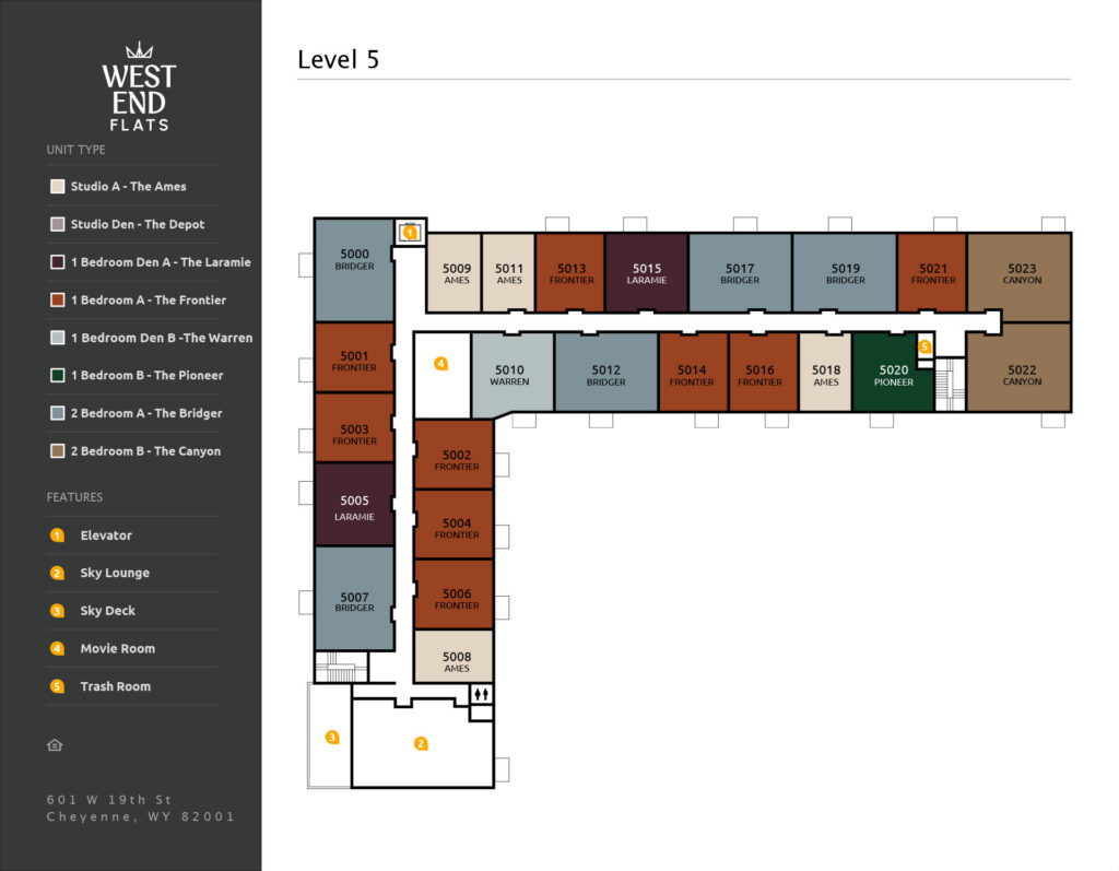 West End Flats_Bldg Map_Level 5_revised2